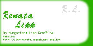 renata lipp business card